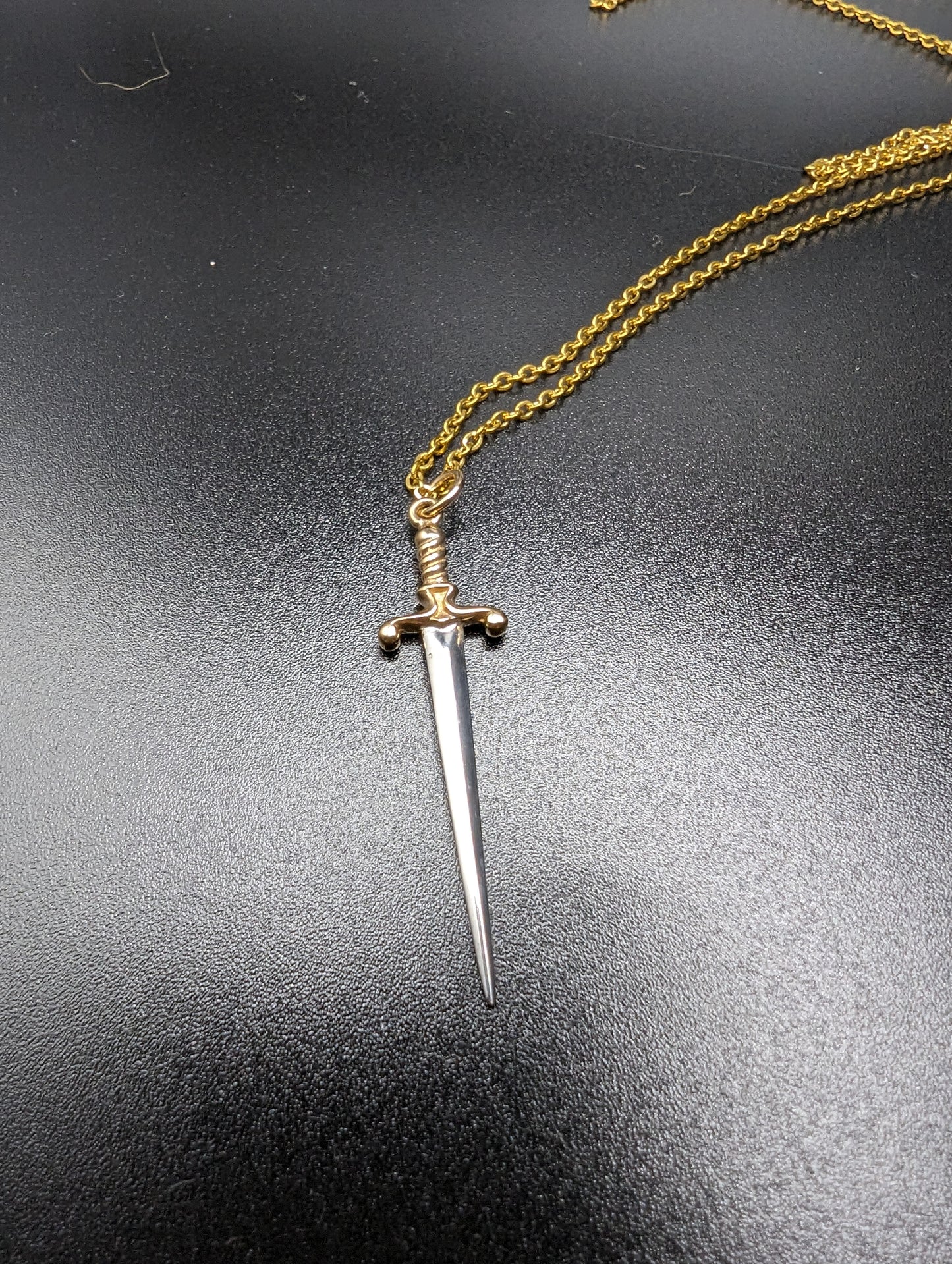 Sterling Silver Silver Sword Necklace