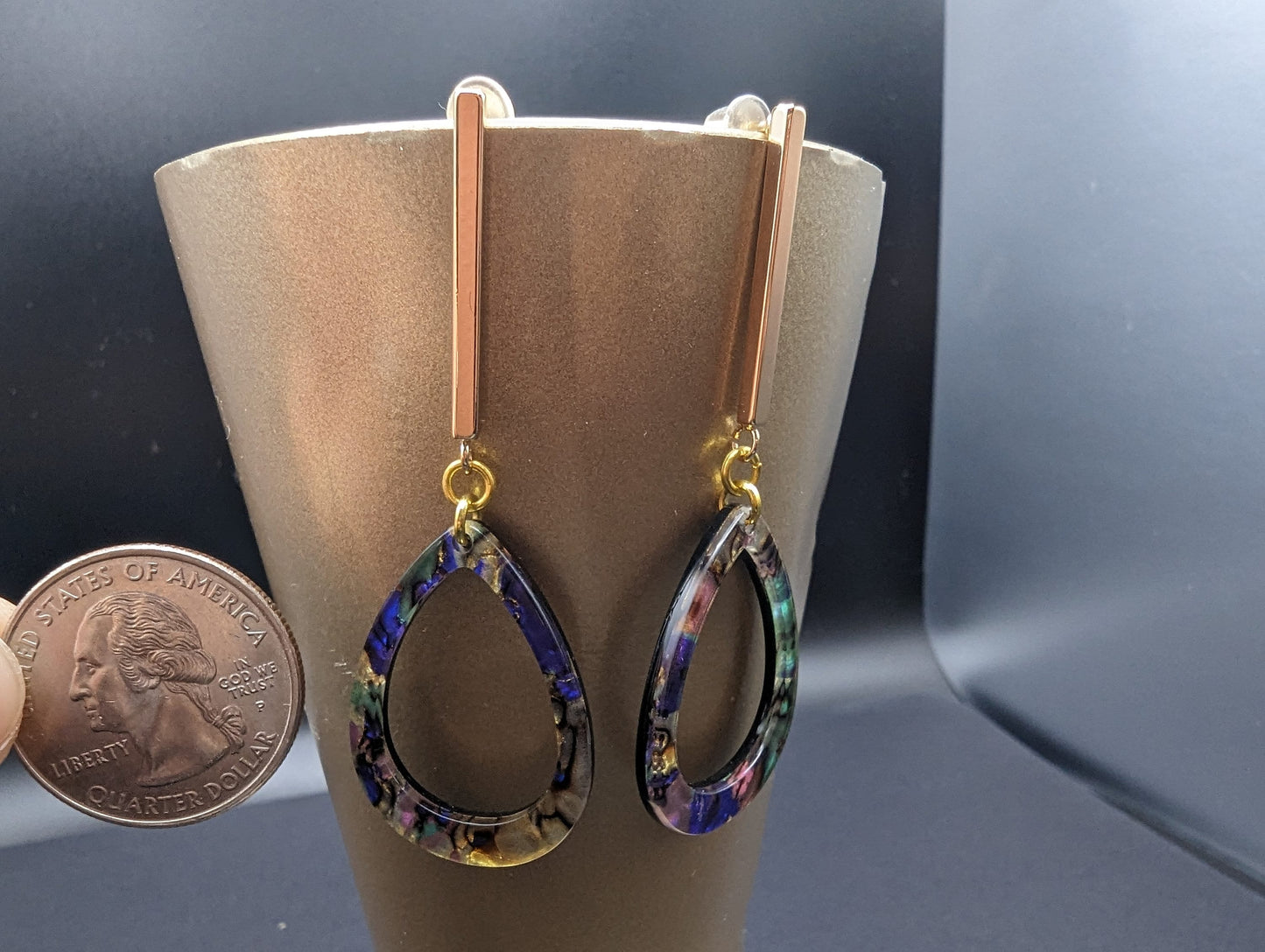 Tear Drop Post Dangle Earrings | Ultralight Weight