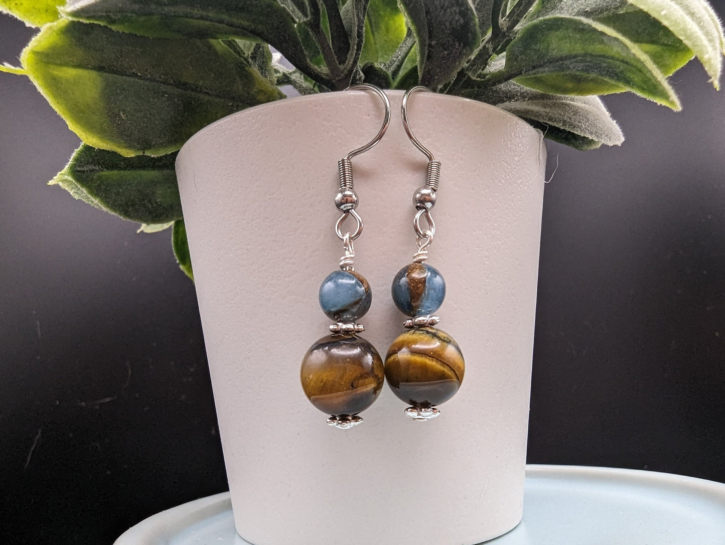 Tiger Eye Dangle Earrings