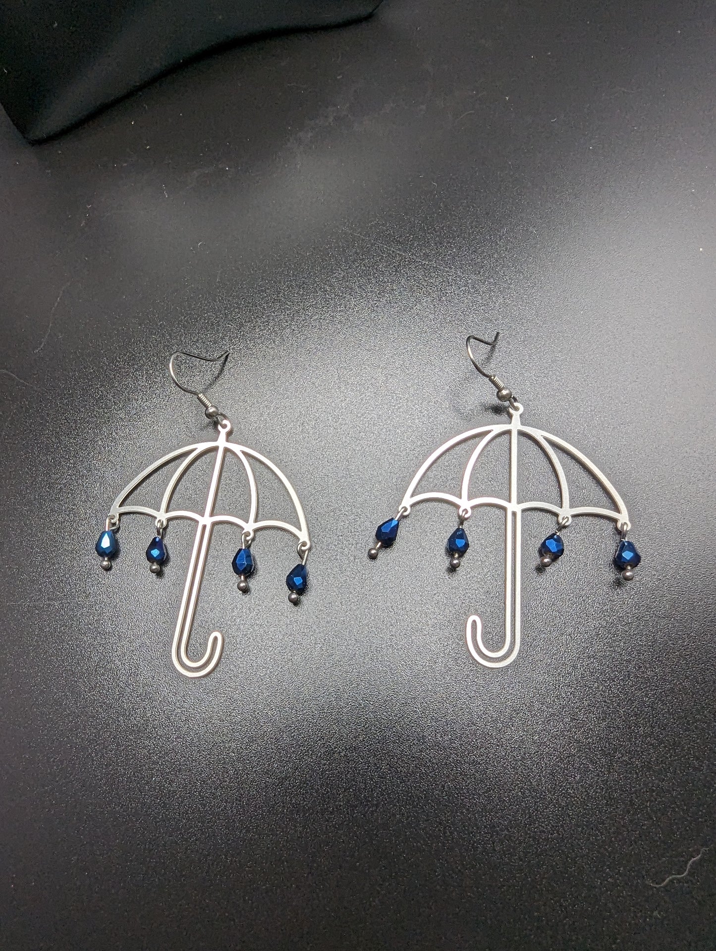 Stainless Steel Rainy Day Umbrella Earrings