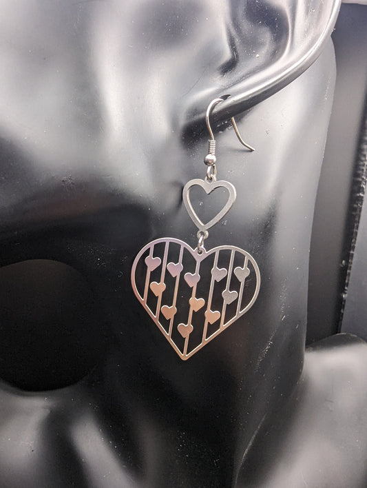 Heart Stainless Steel Earrings