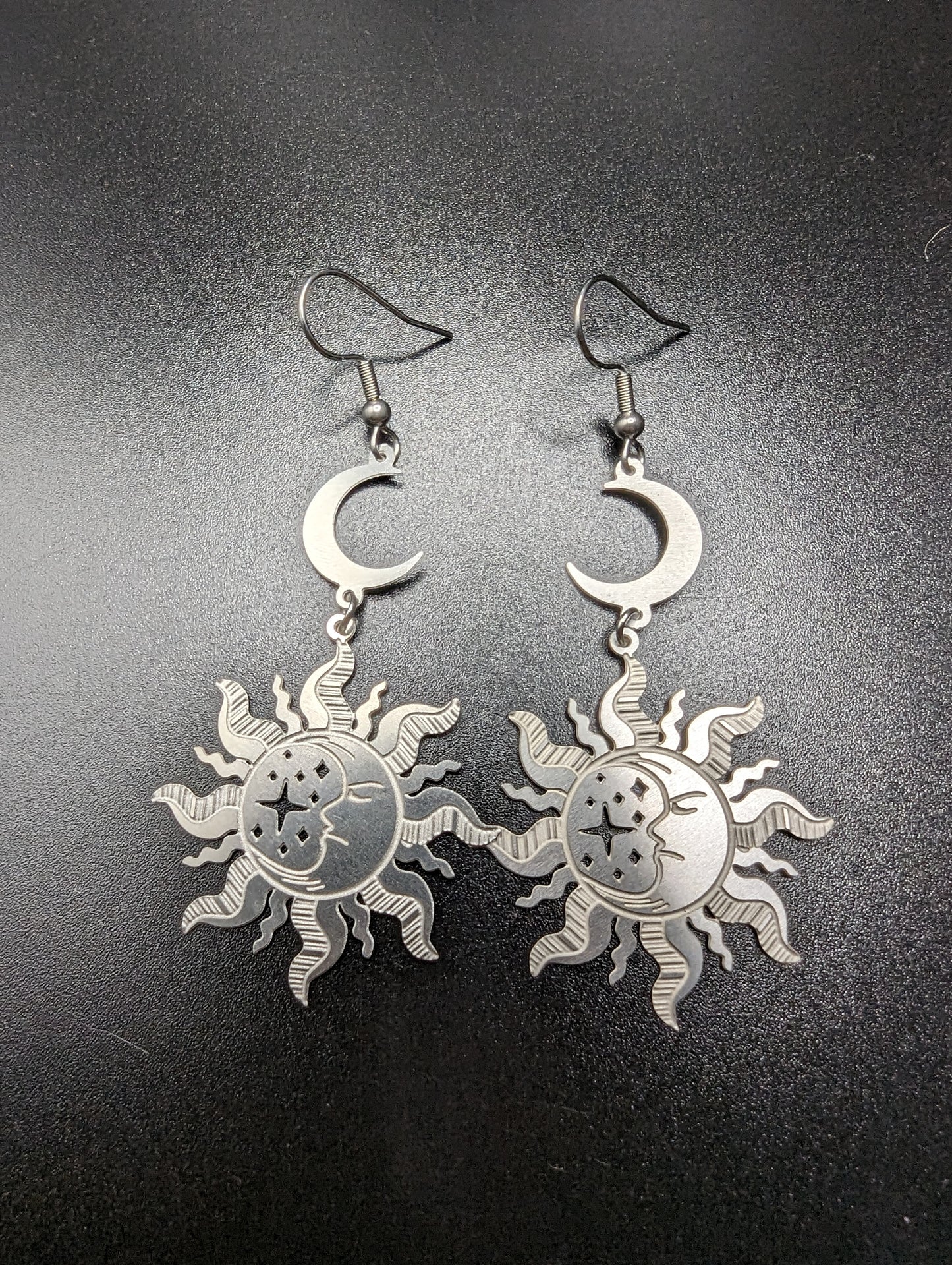 Celestial Sun and Moon Earrings