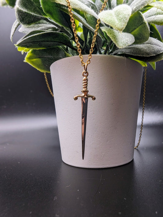 Sterling Silver Silver Sword Necklace