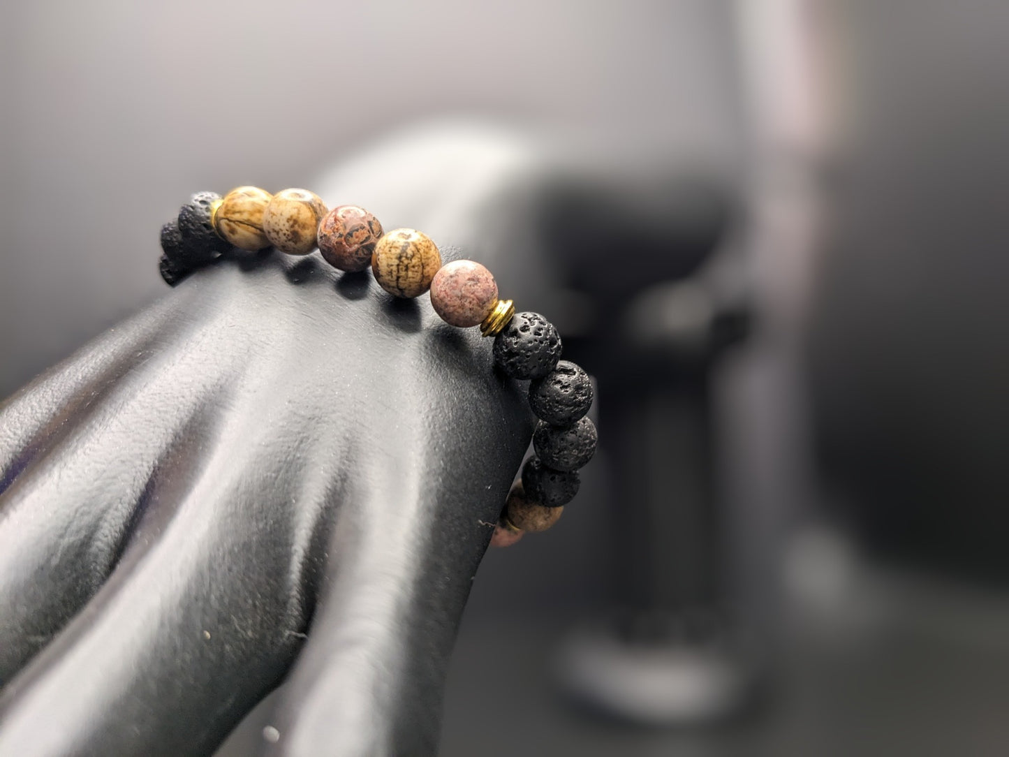 Jasper and Lava bracelet