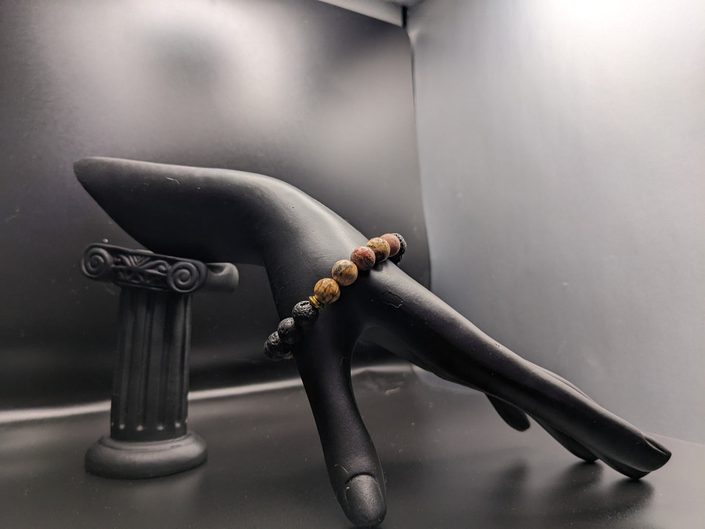 Jasper and Lava bracelet