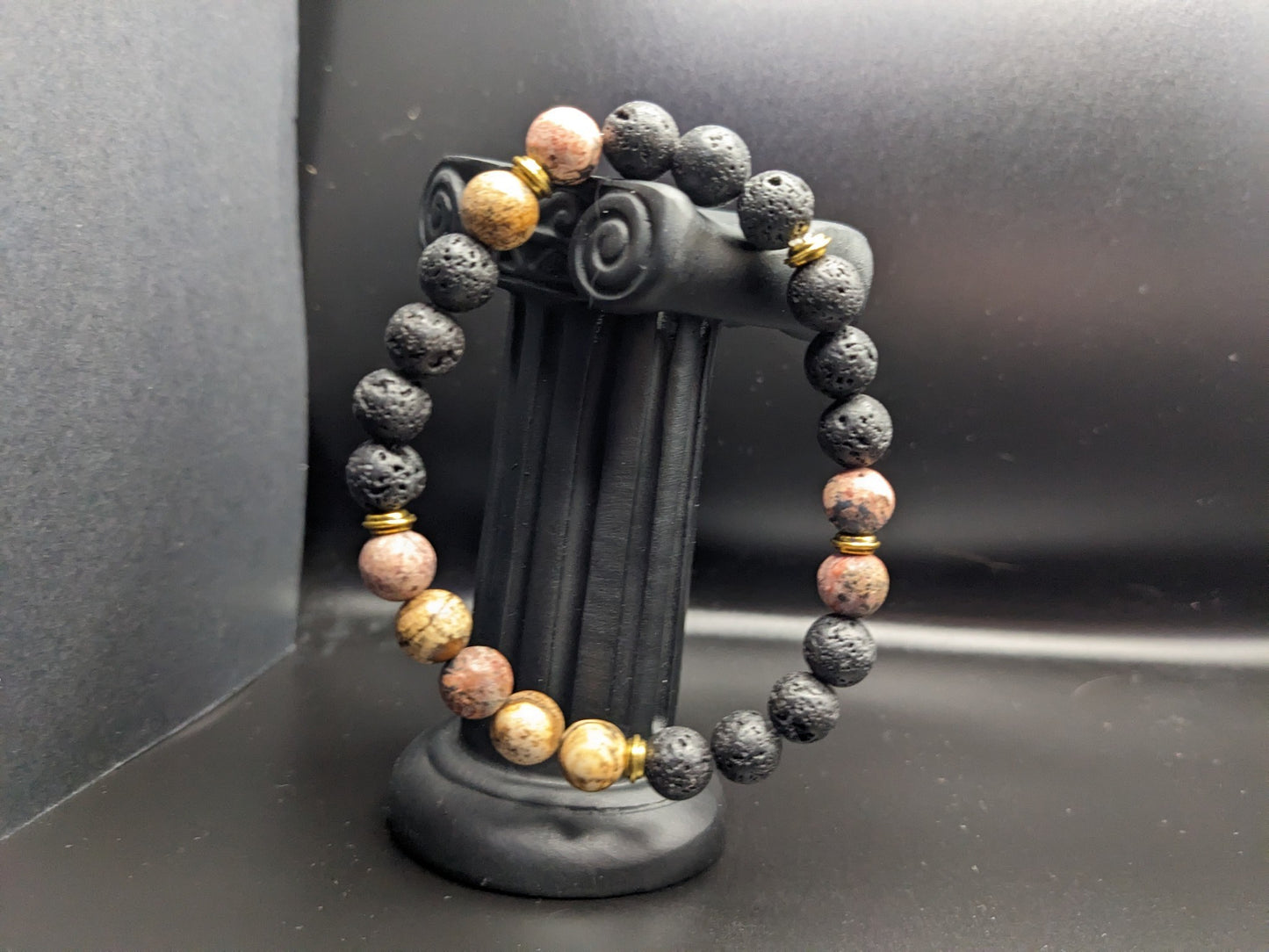 Jasper and Lava bracelet