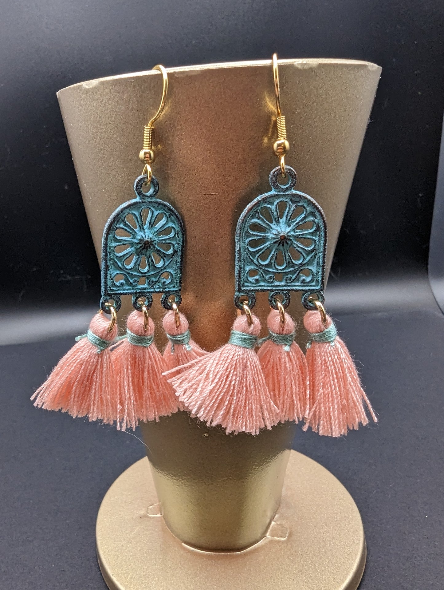 Delilah's Pink and Blue Earrings