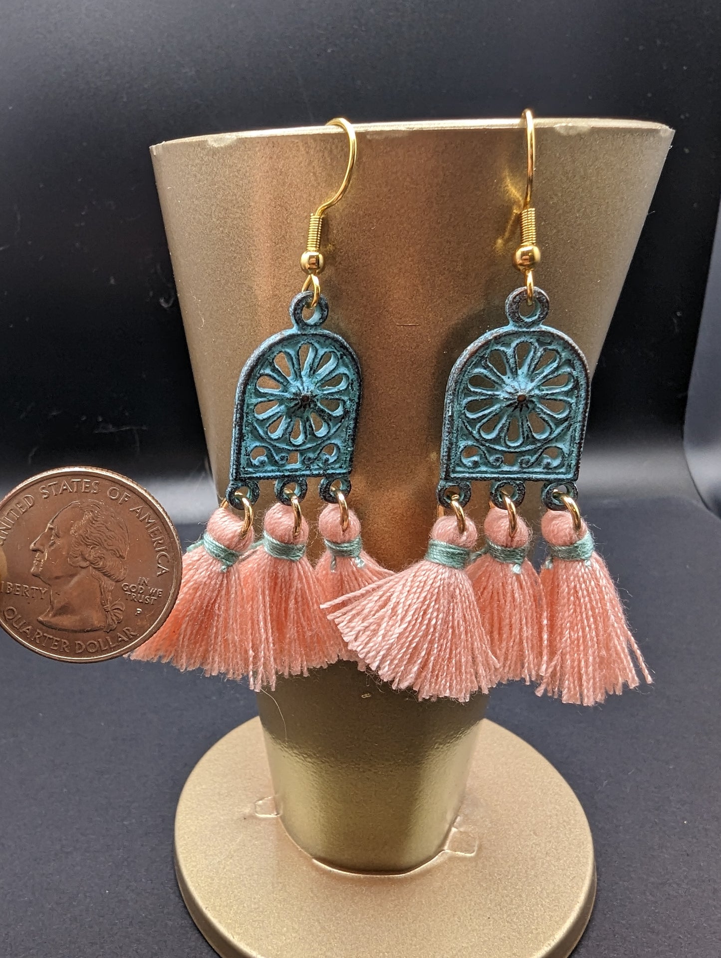 Delilah's Pink and Blue Earrings