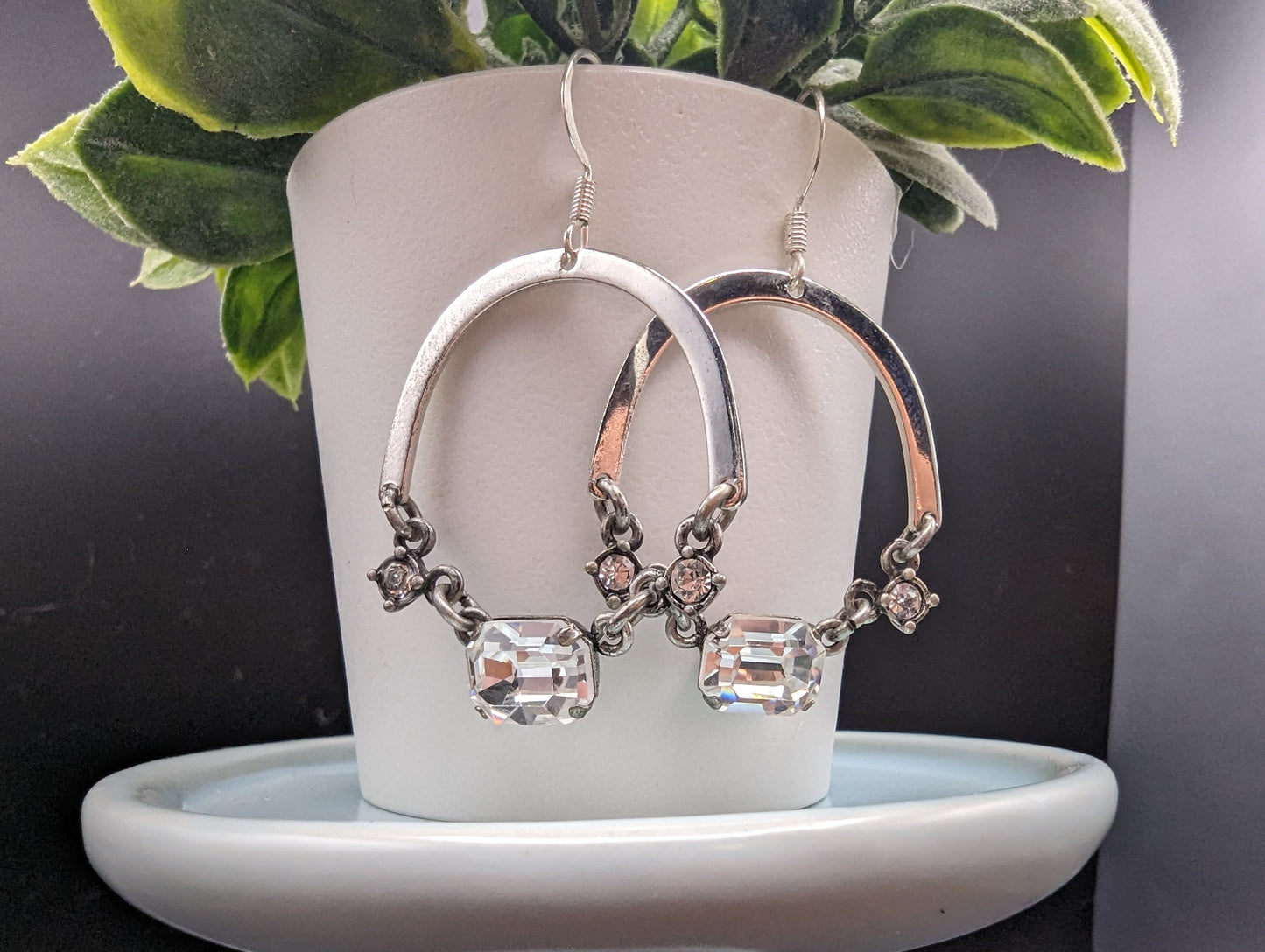 Mimi's Silver Gem Earrings