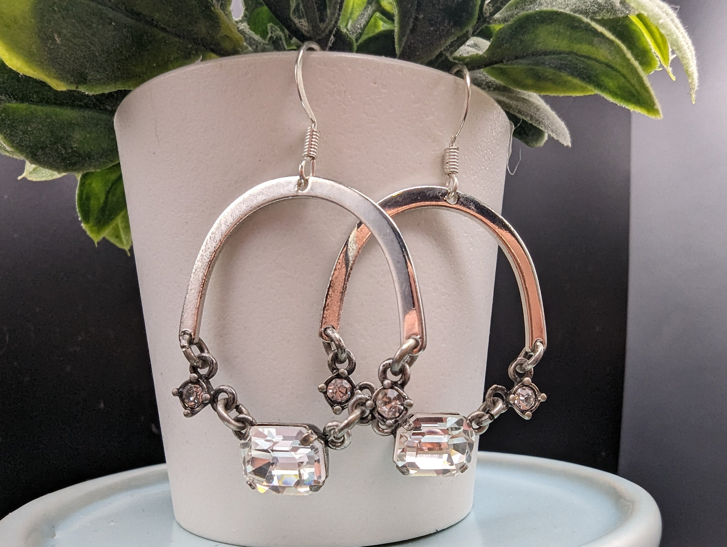 Mimi's Silver Gem Earrings