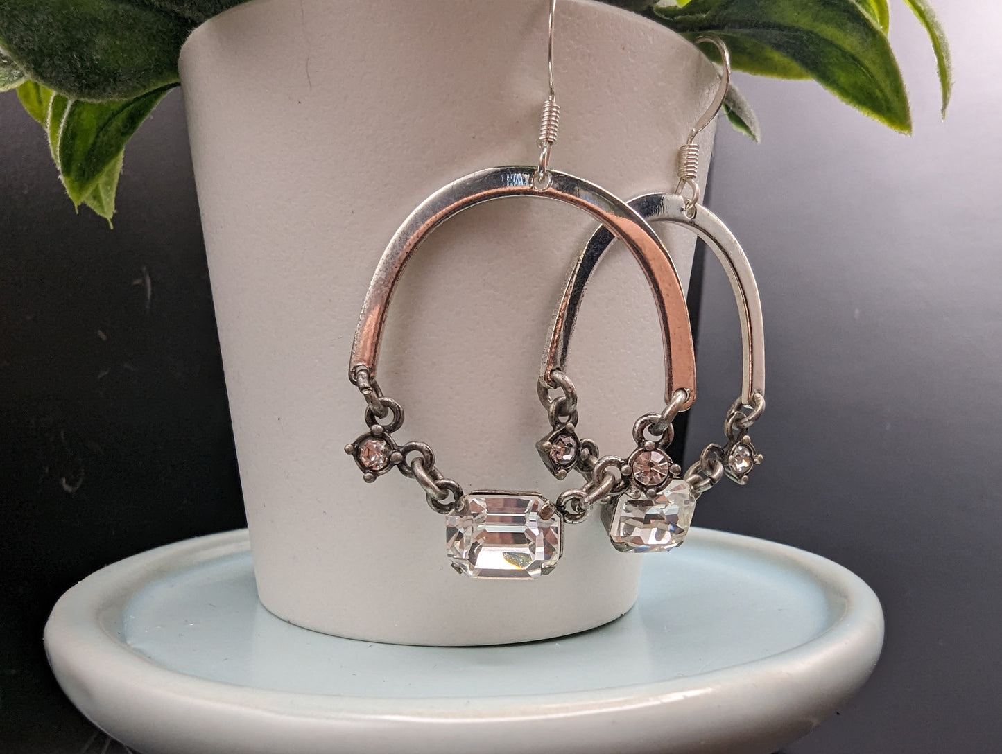 Mimi's Silver Gem Earrings