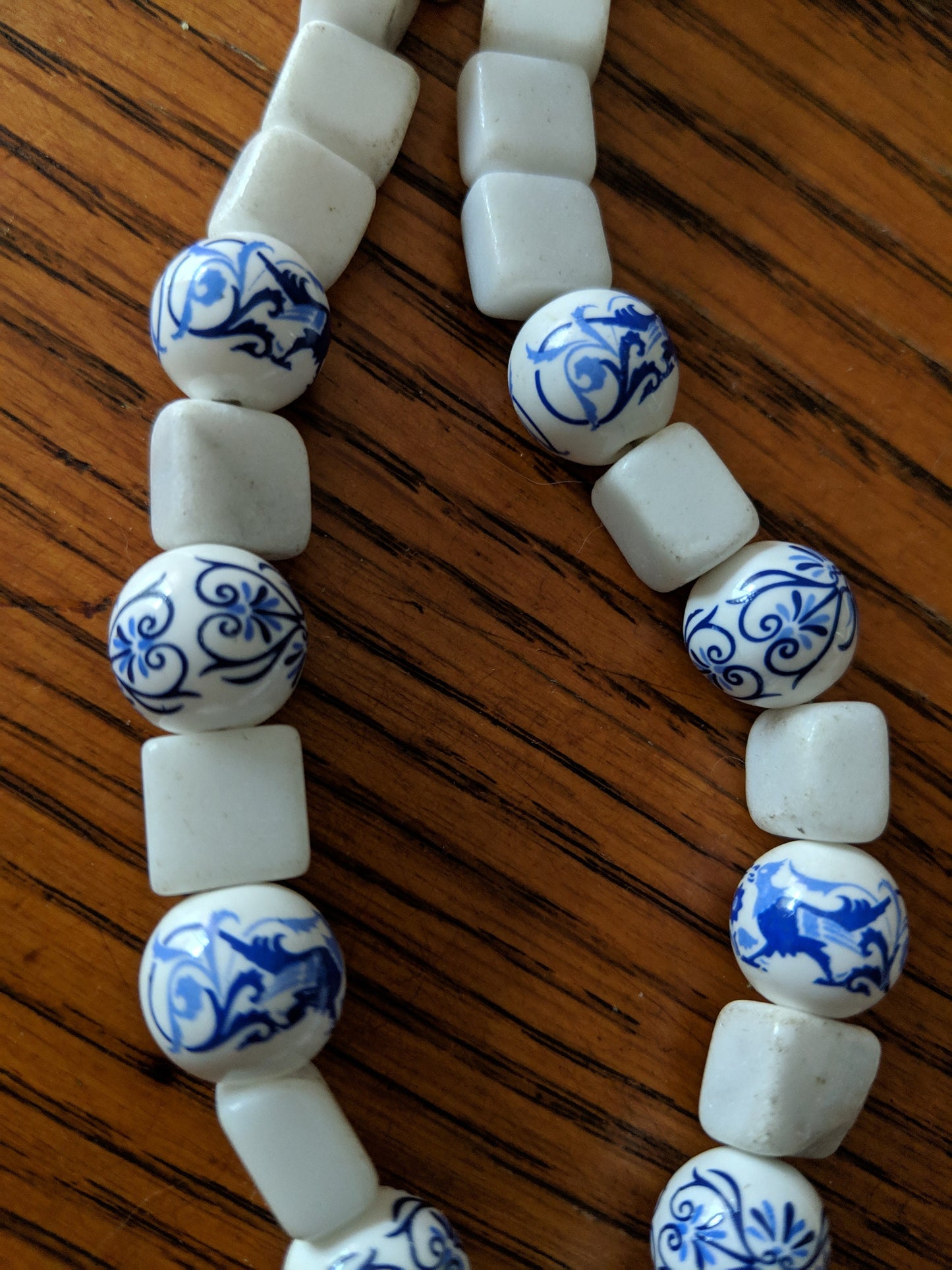 Elegant Blue and White Necklace