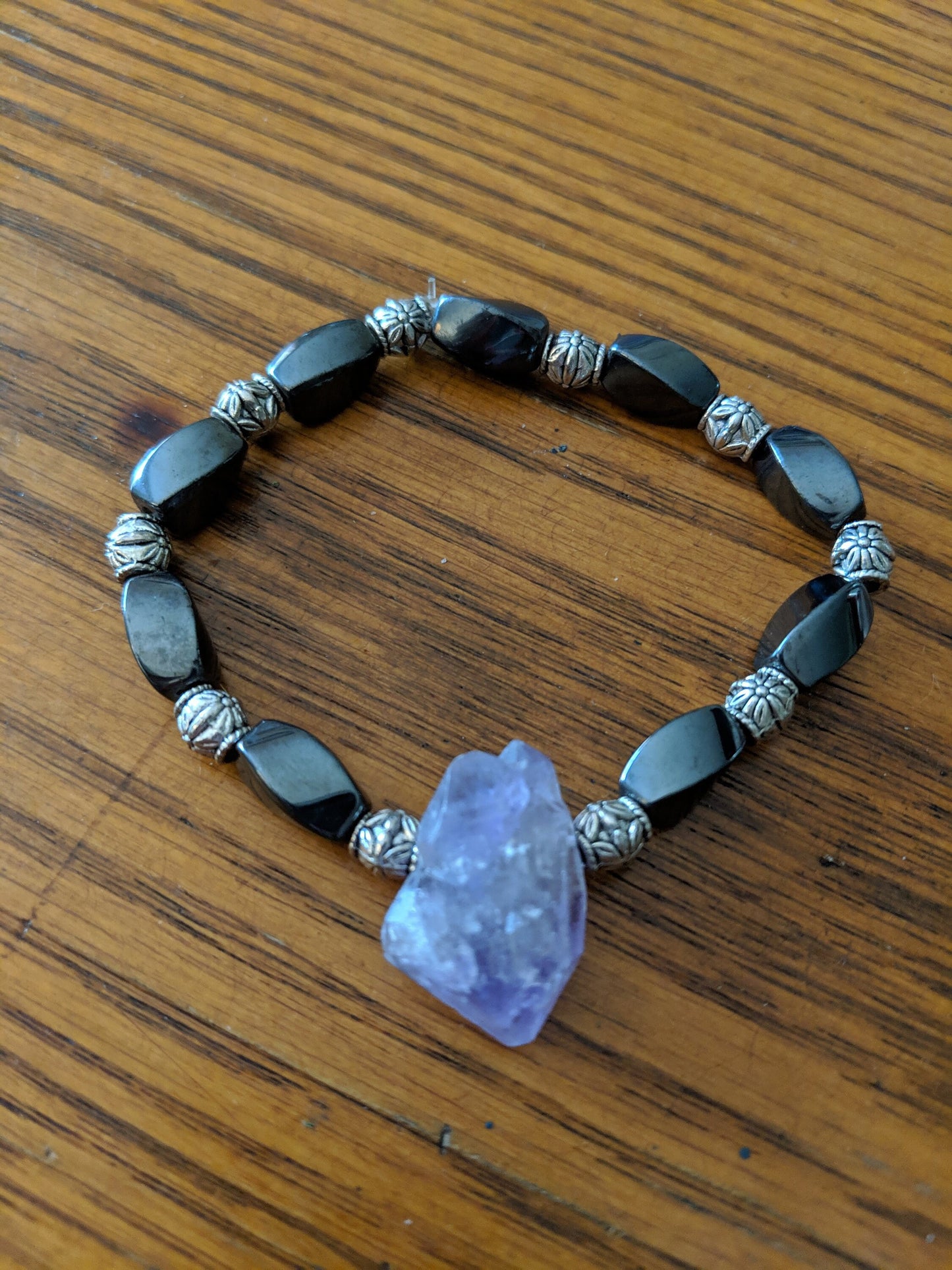 Amethyst Hematite Bracelet