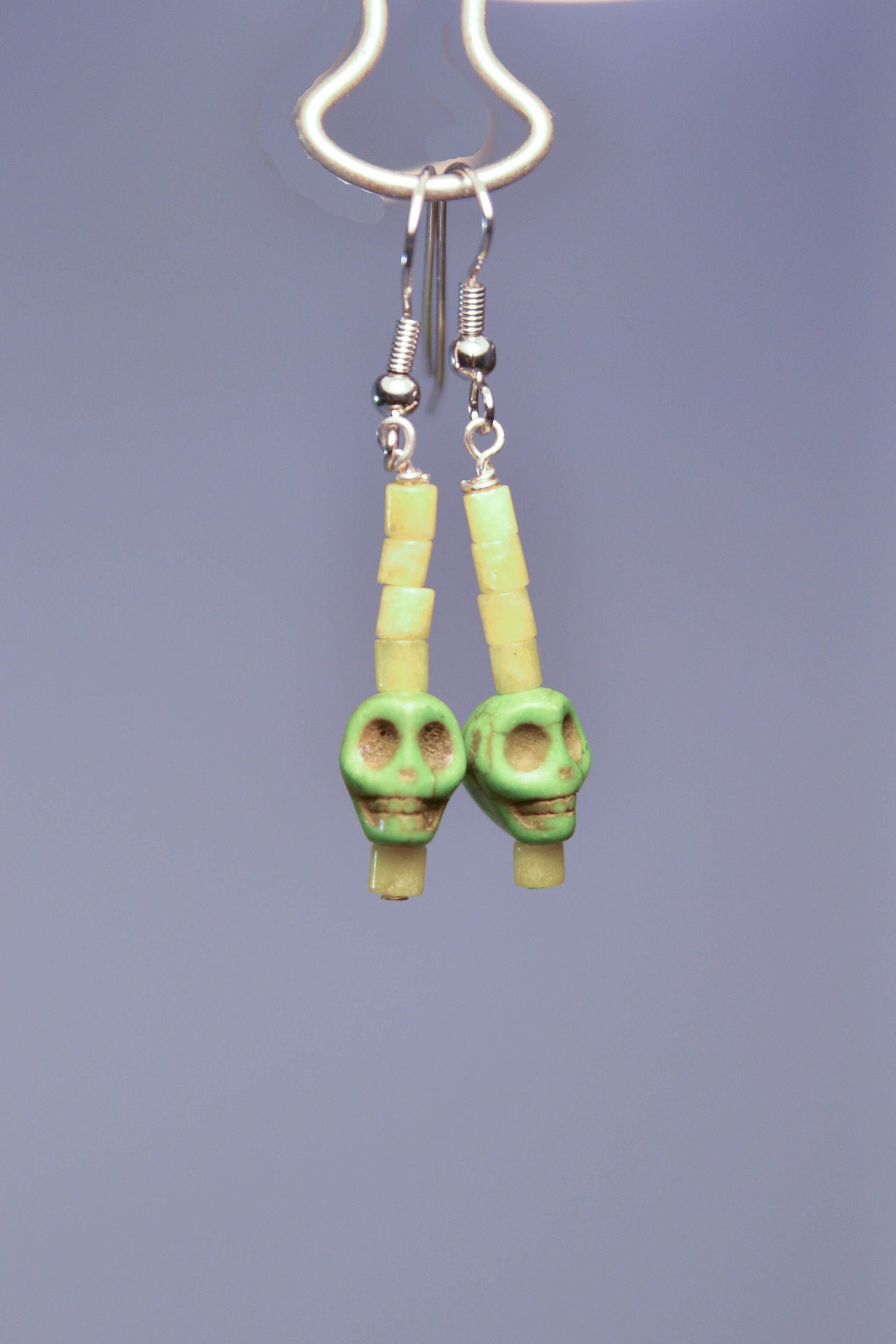 Green Skull Earrings | Skull Series