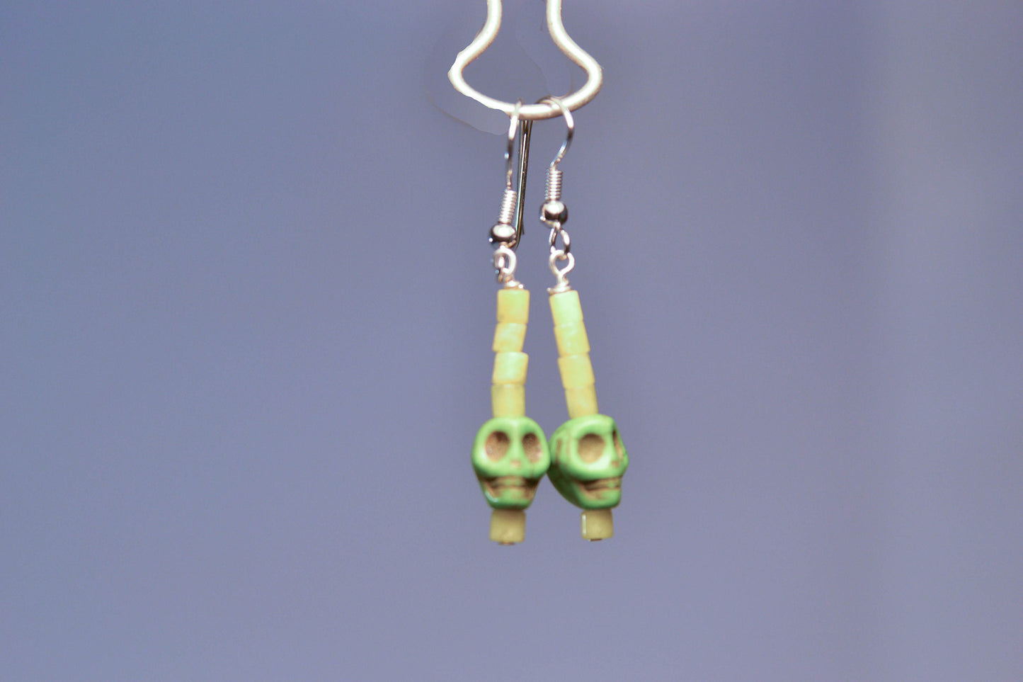 Green Skull Earrings | Skull Series