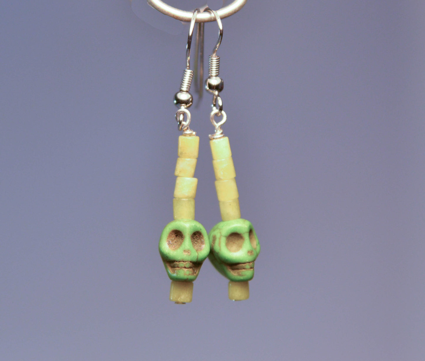 Green Skull Earrings | Skull Series