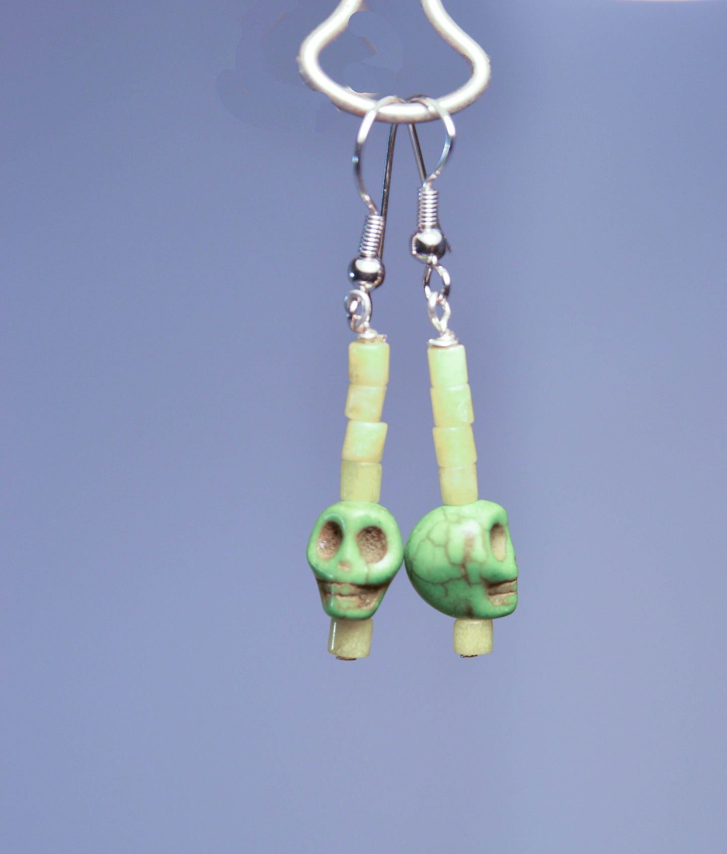 Green Skull Earrings | Skull Series