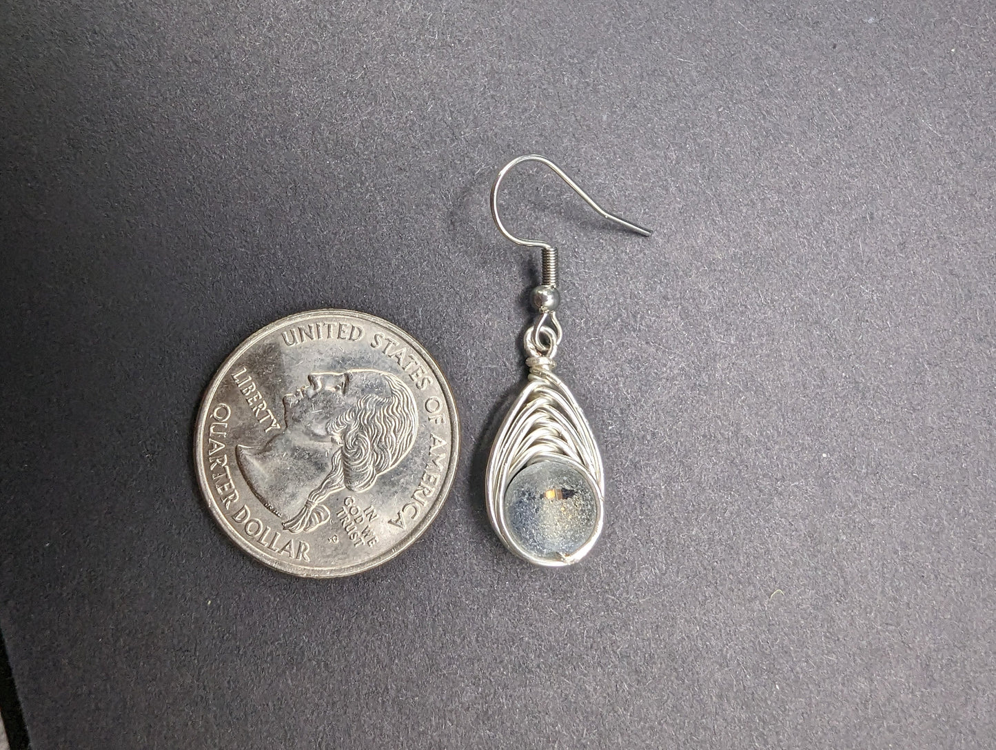 Silver Moonlight Woven Earrings