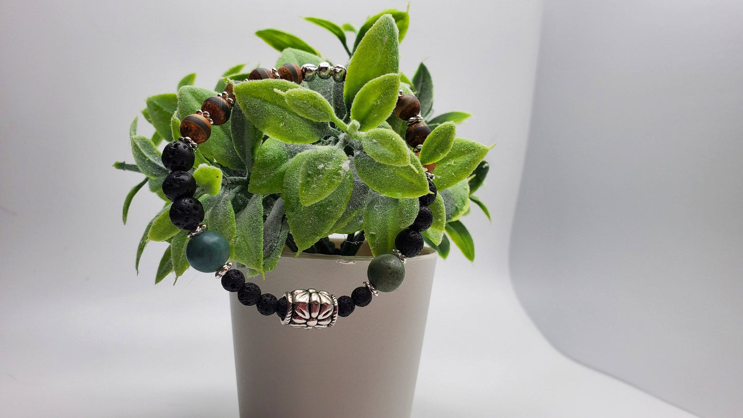 Essential Oil diffuser | Fidget bracelet | Lava