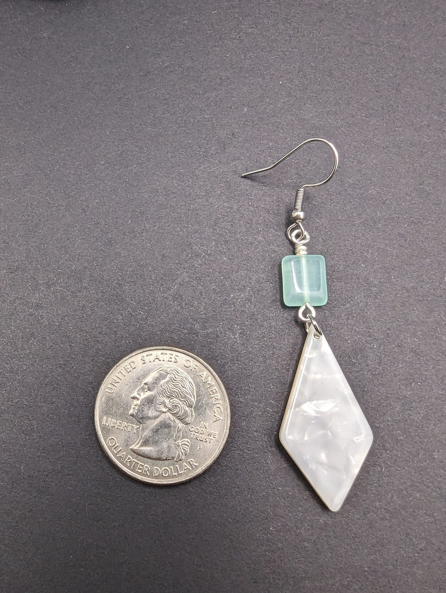 Brilliant Mint Dangle Earrings | Ultralight Weight