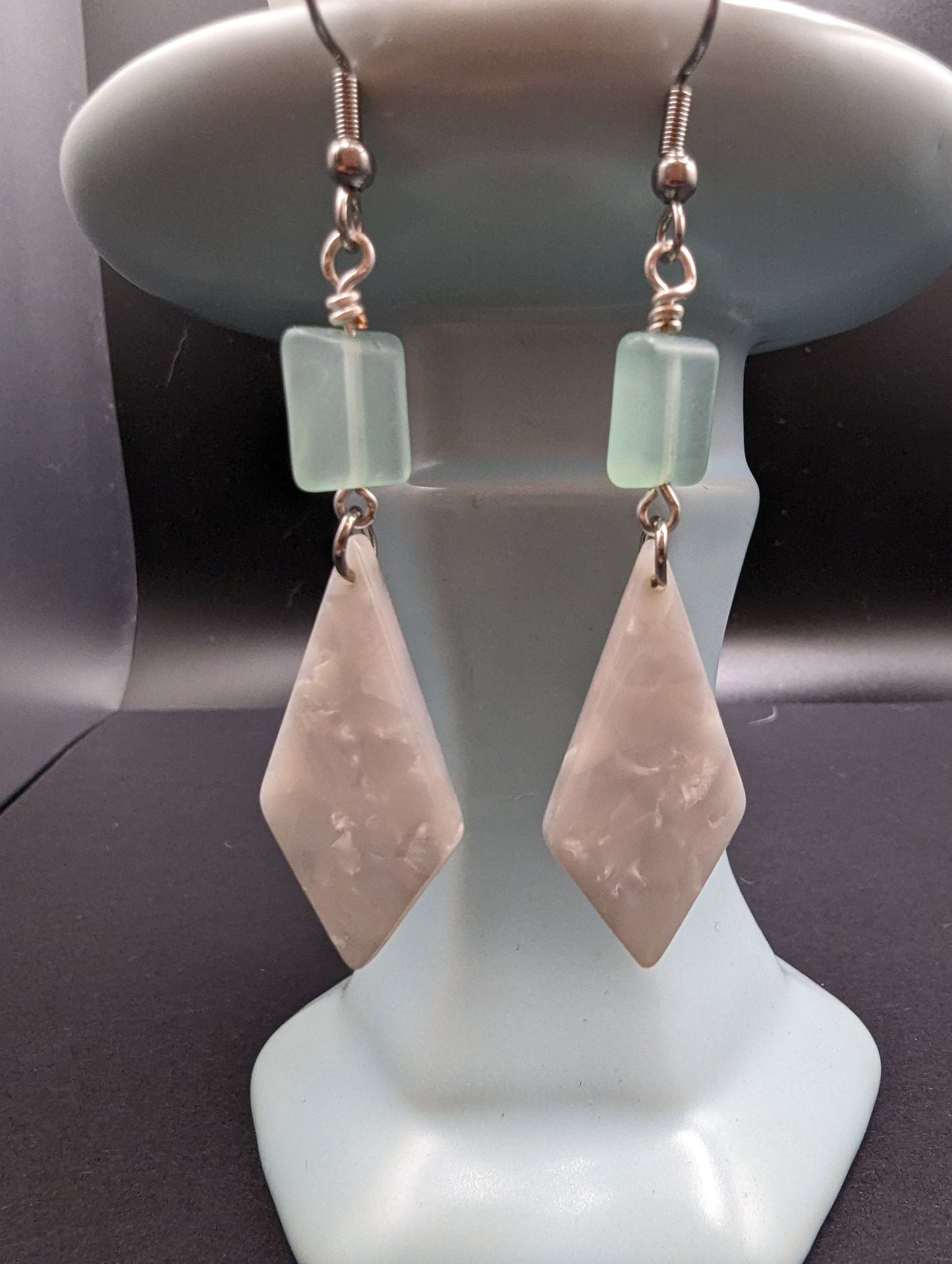 Brilliant Mint Dangle Earrings | Ultralight Weight