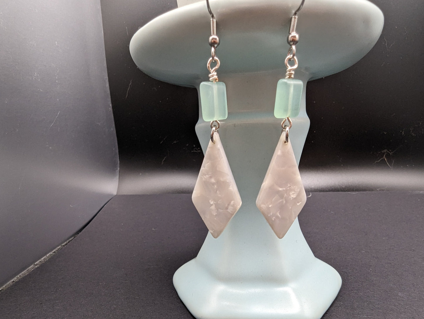 Brilliant Mint Dangle Earrings | Ultralight Weight